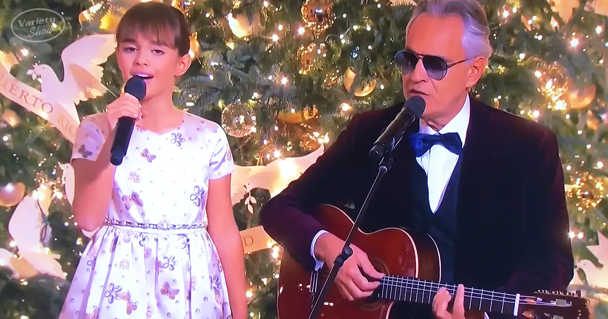 Andrea and Virginia Bocelli’s ‘Hallelujah’ lights up White House Christmas Variety Show