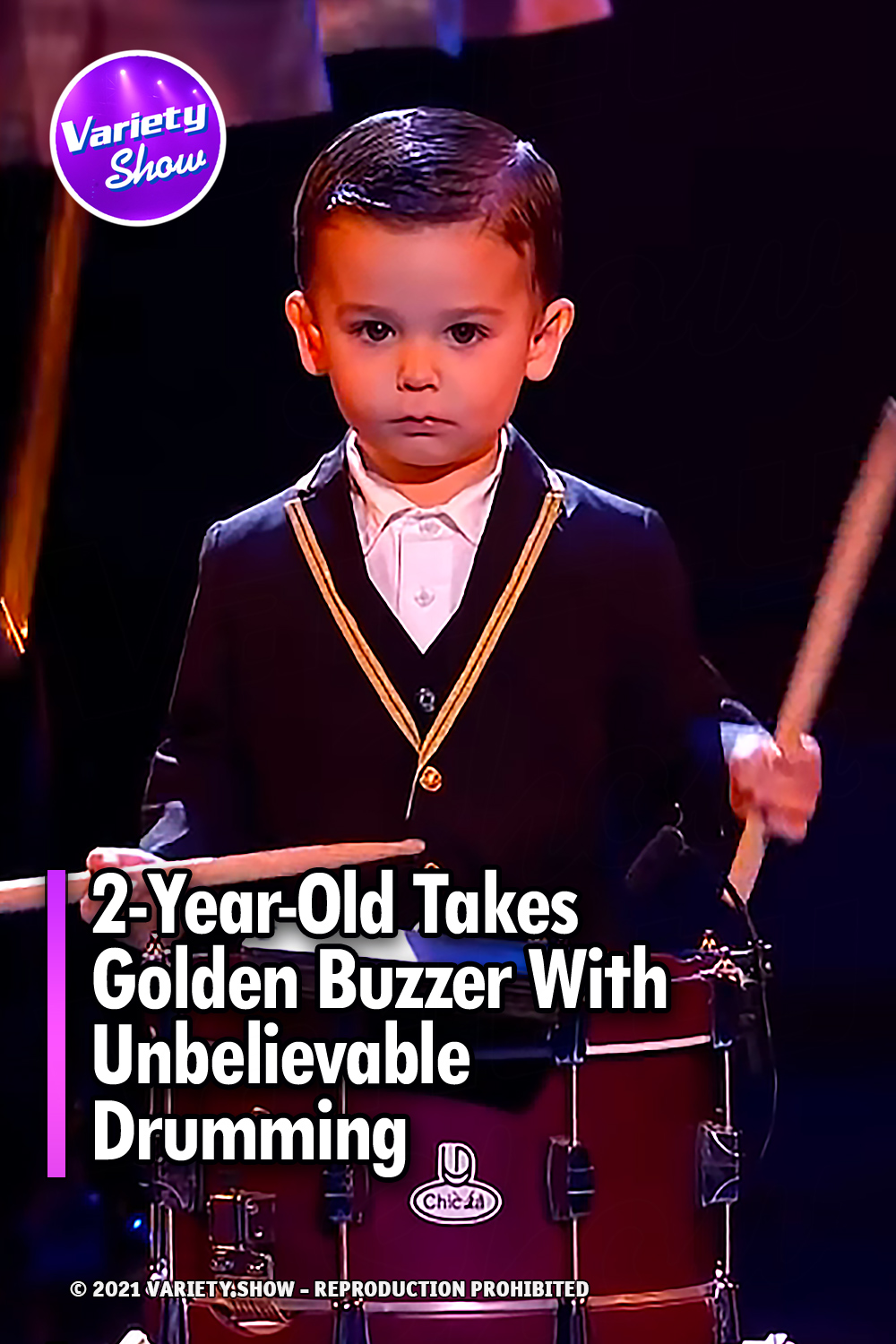 2-Year-Old Takes Golden Buzzer With Unbelievable Drumming