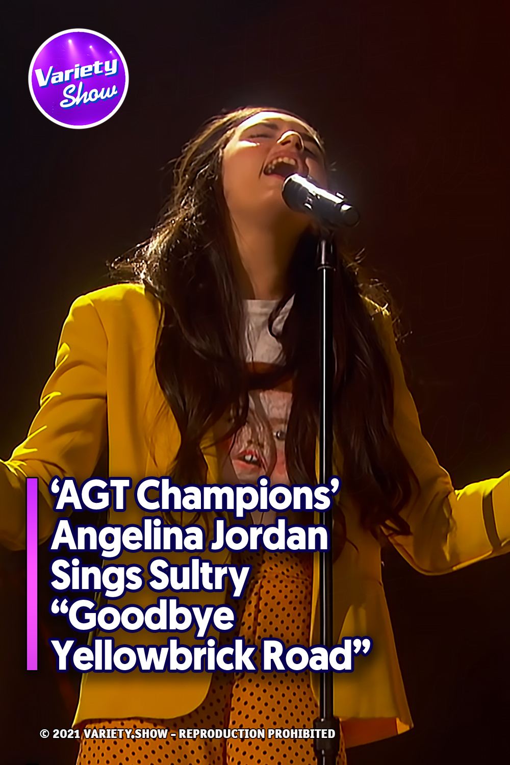 ‘AGT Champions’ Angelina Jordan Sings Sultry “Goodbye Yellowbrick Road”