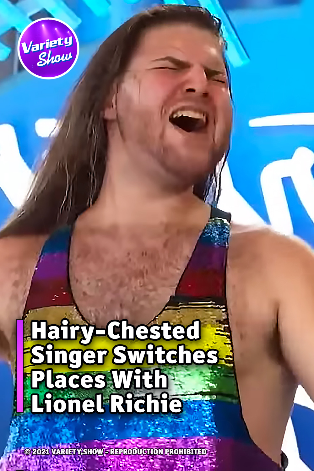 Hairy-Chested Singer Switches Places With Lionel Richie