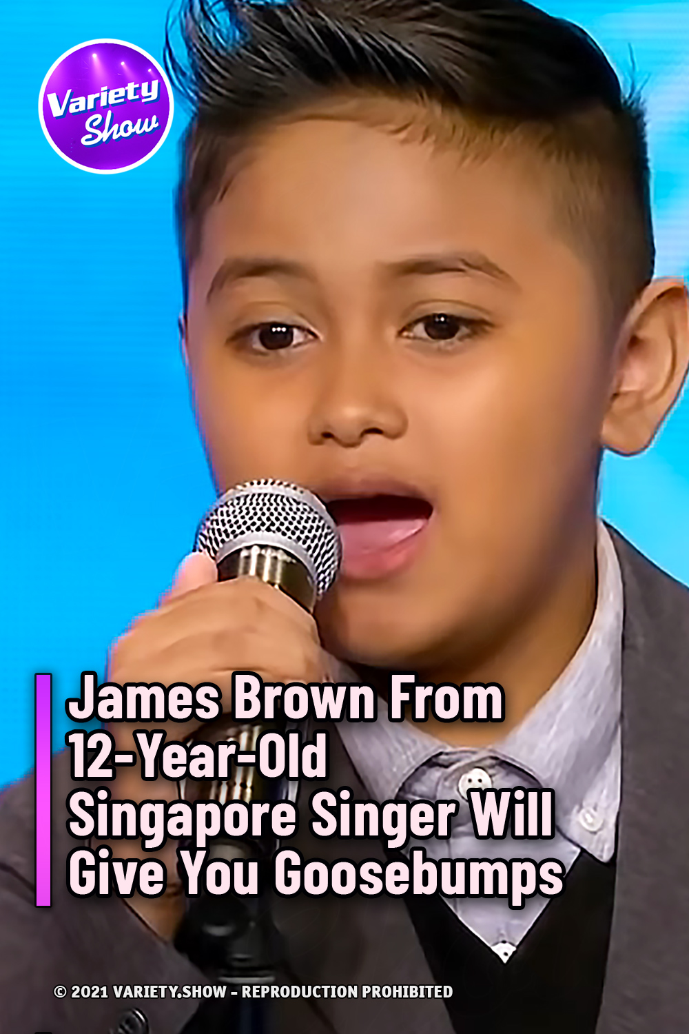 James Brown From 12-Year-Old Singapore Singer Will Give You Goosebumps