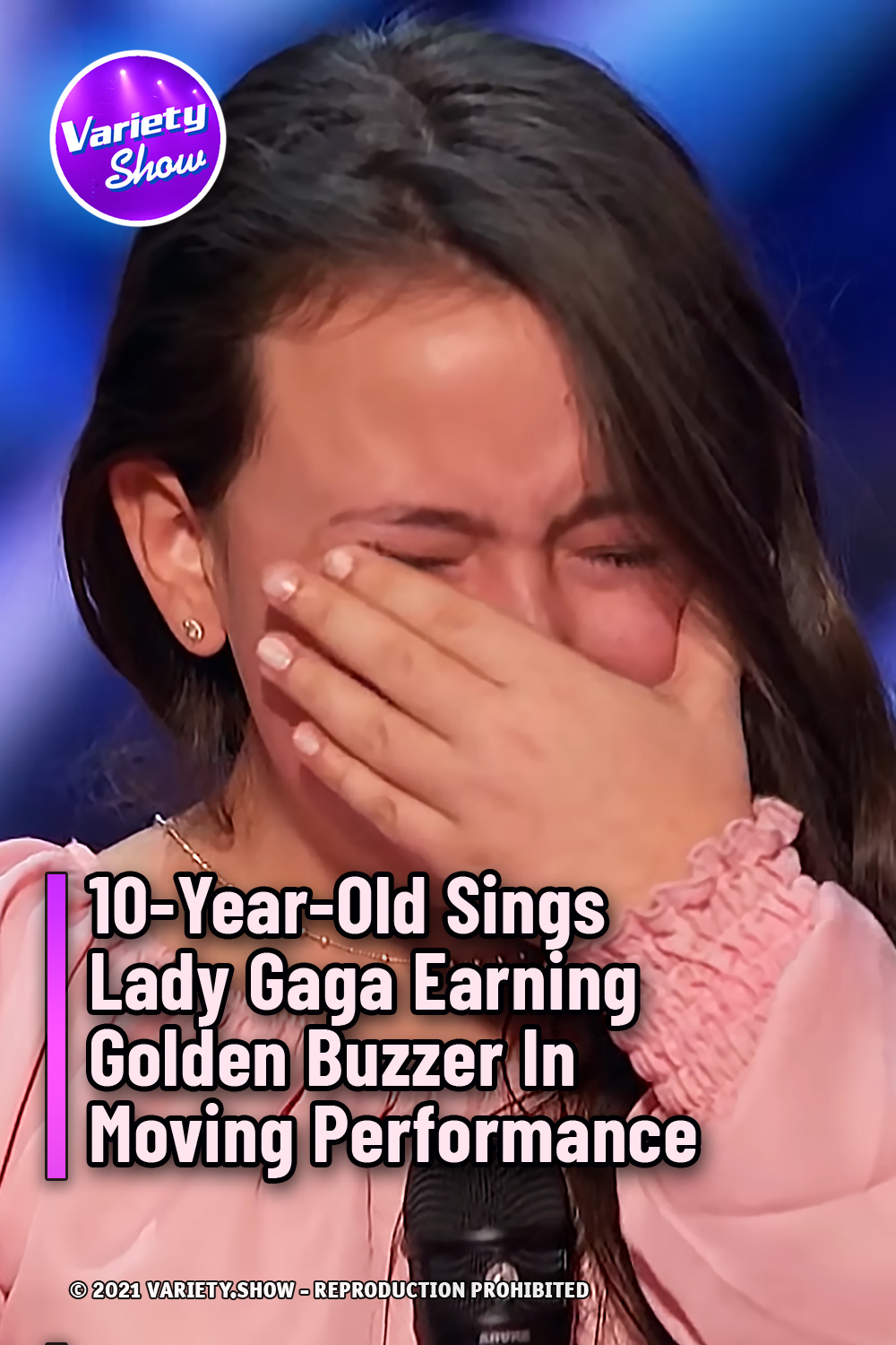 10-Year-Old Sings Lady Gaga Earning Golden Buzzer In Moving Performance