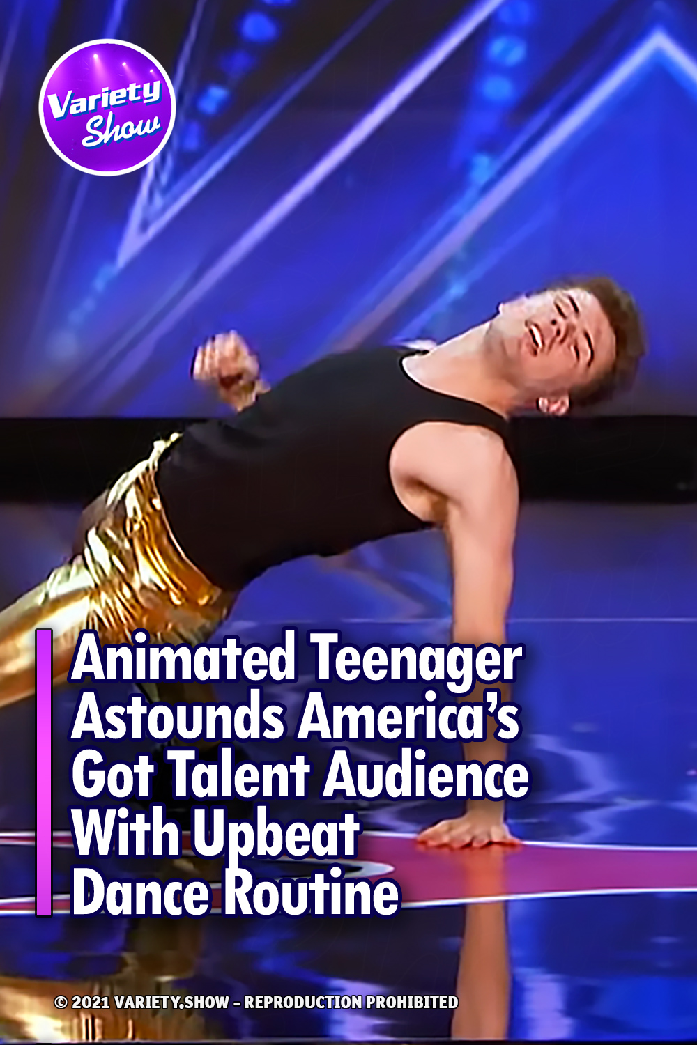 Animated Teenager Astounds America’s Got Talent Audience With Upbeat Dance Routine