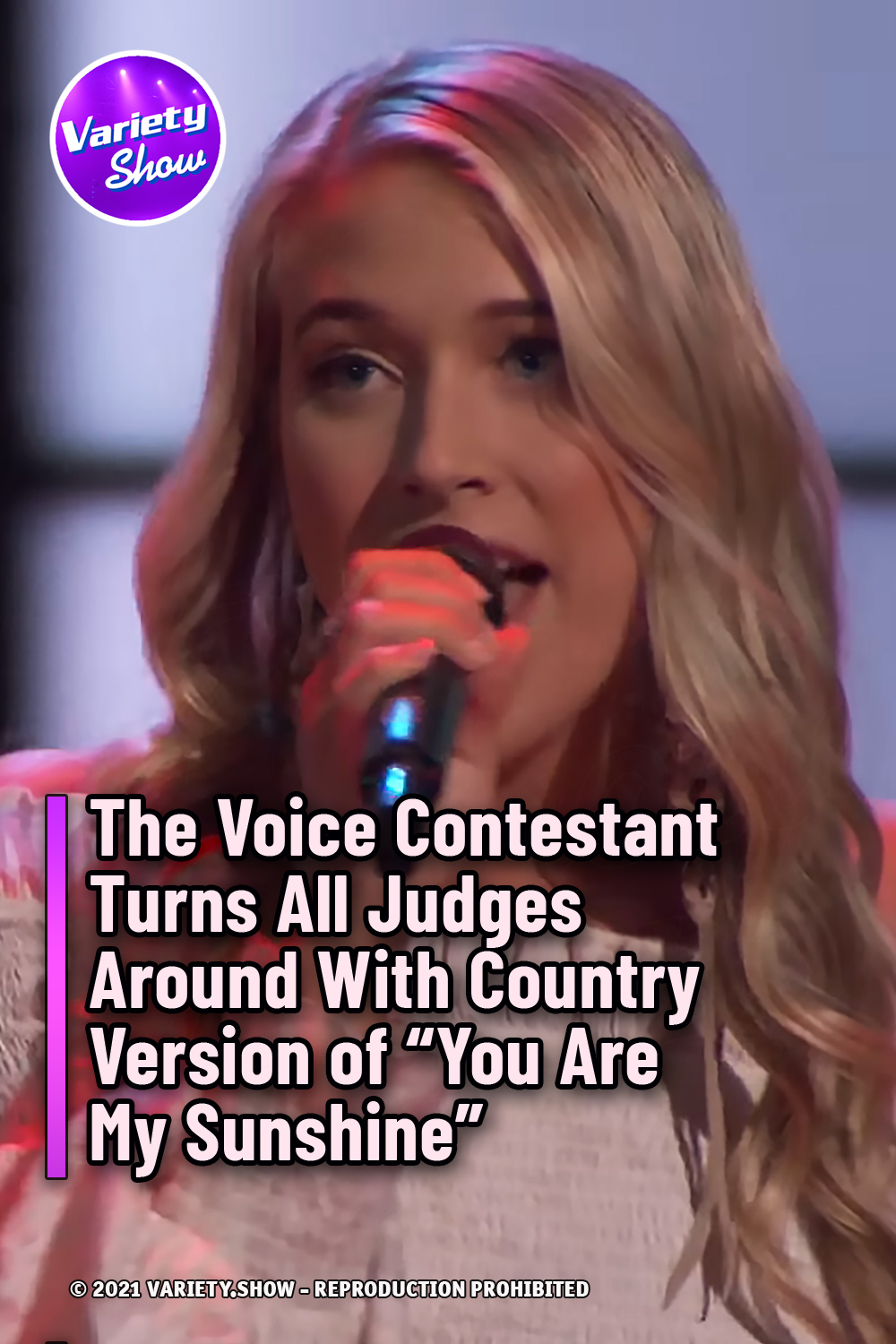 The Voice Contestant Turns All Judges Around With Country Version of “You Are My Sunshine”