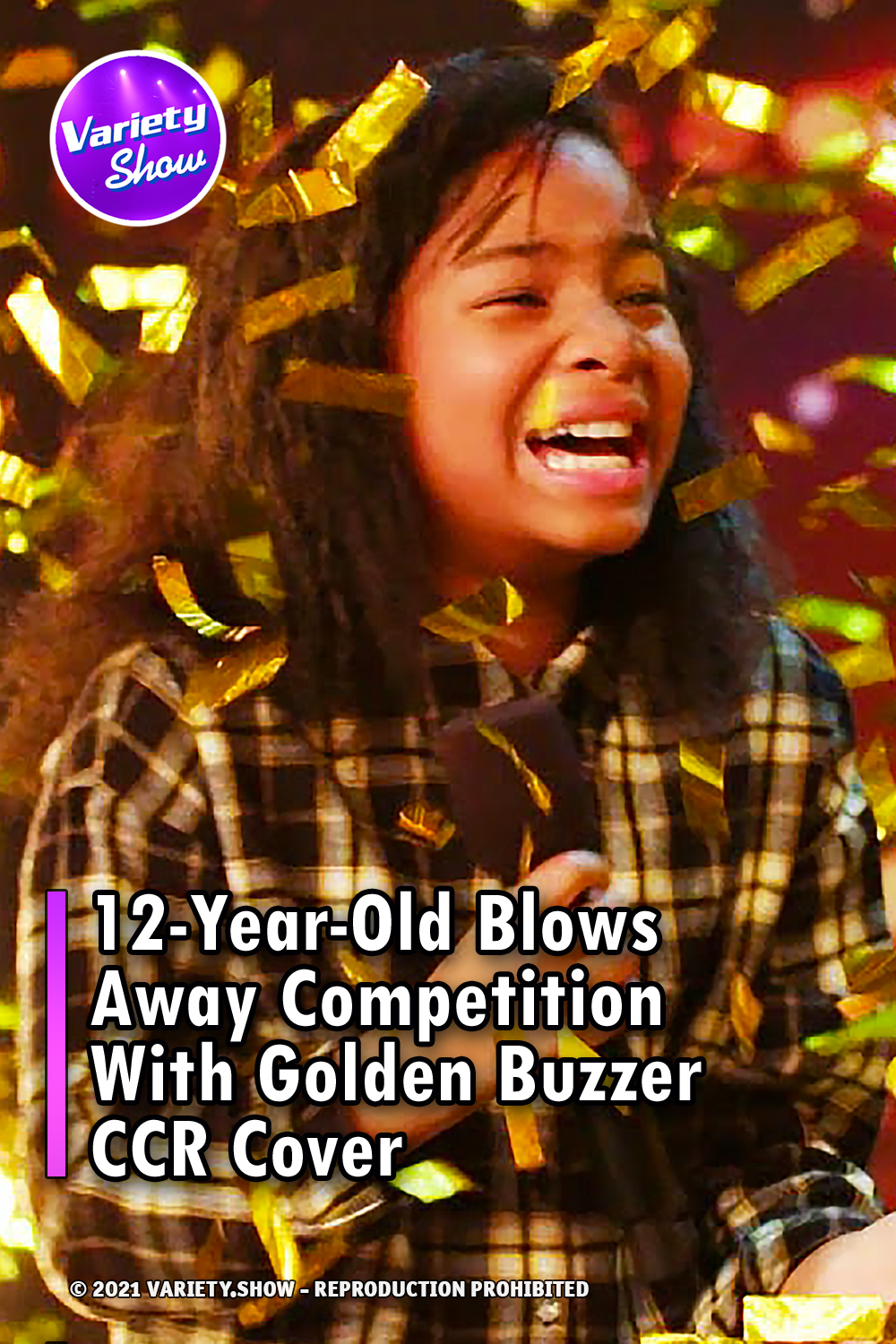 12-Year-Old Blows Away Competition With Golden Buzzer CCR Cover