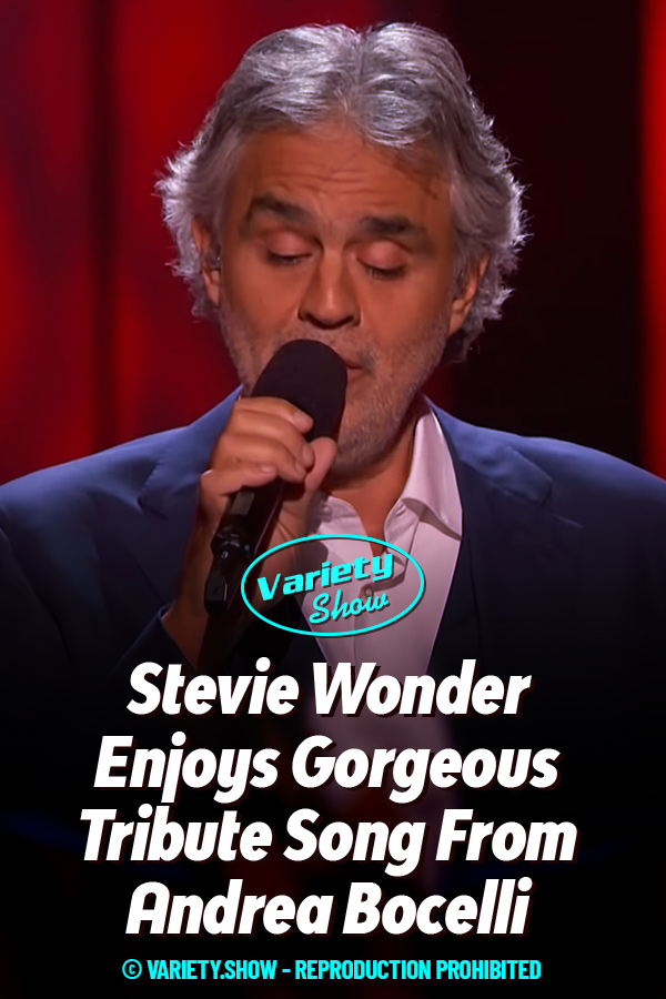PIN-A Stevie Wonder Enjoys Gorgeous Tribute Song From Andrea Bocelli ...