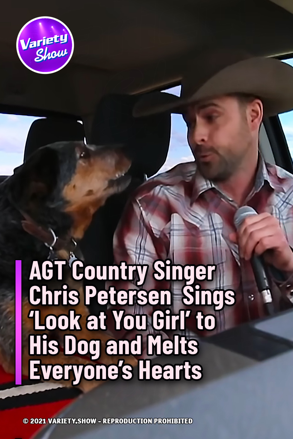 AGT Country Singer Chris Petersen  Sings ‘Look at You Girl’ to His Dog and Melts Everyone’s Hearts