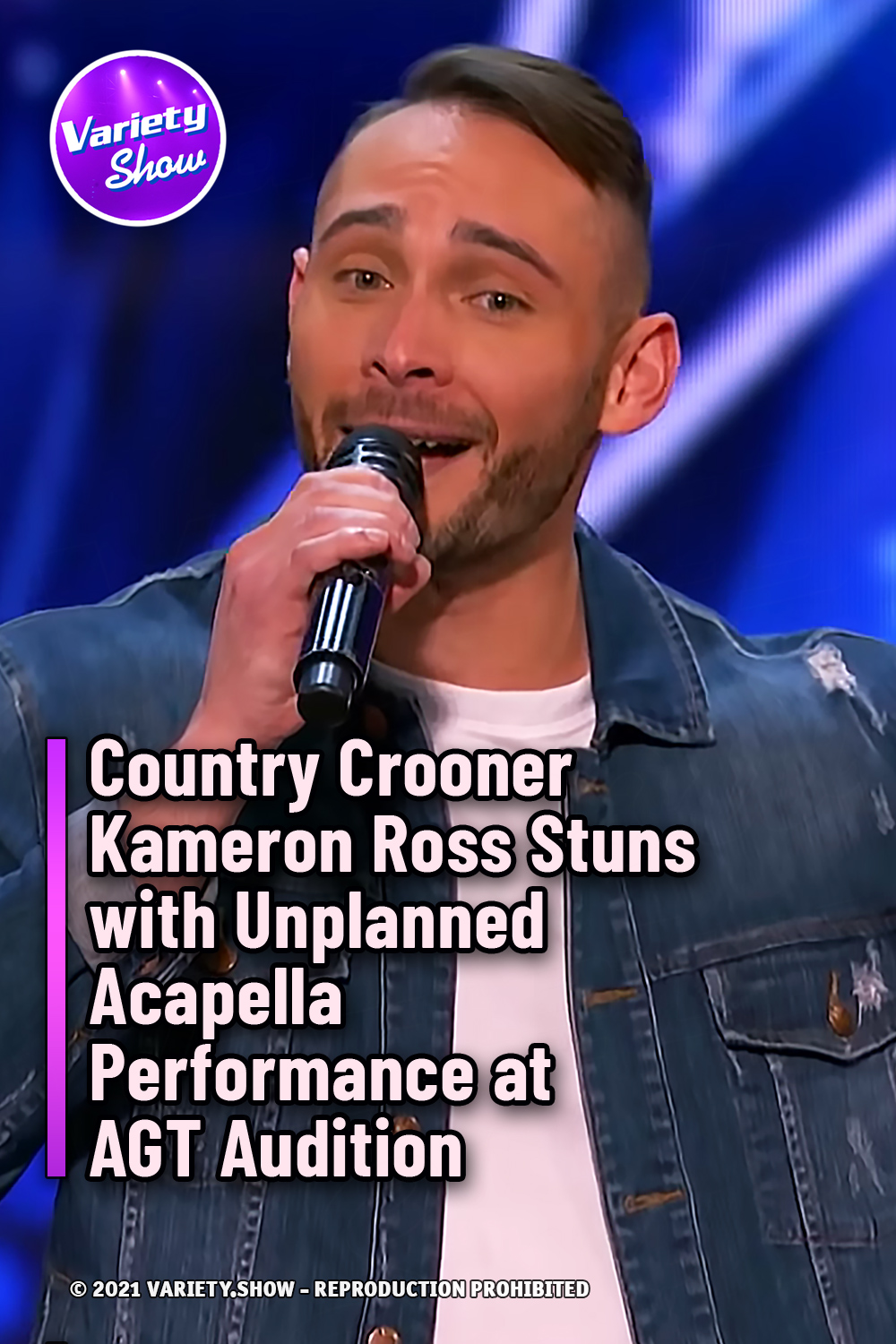 Country Crooner Kameron Ross Stuns with Unplanned Acapella Performance at AGT Audition