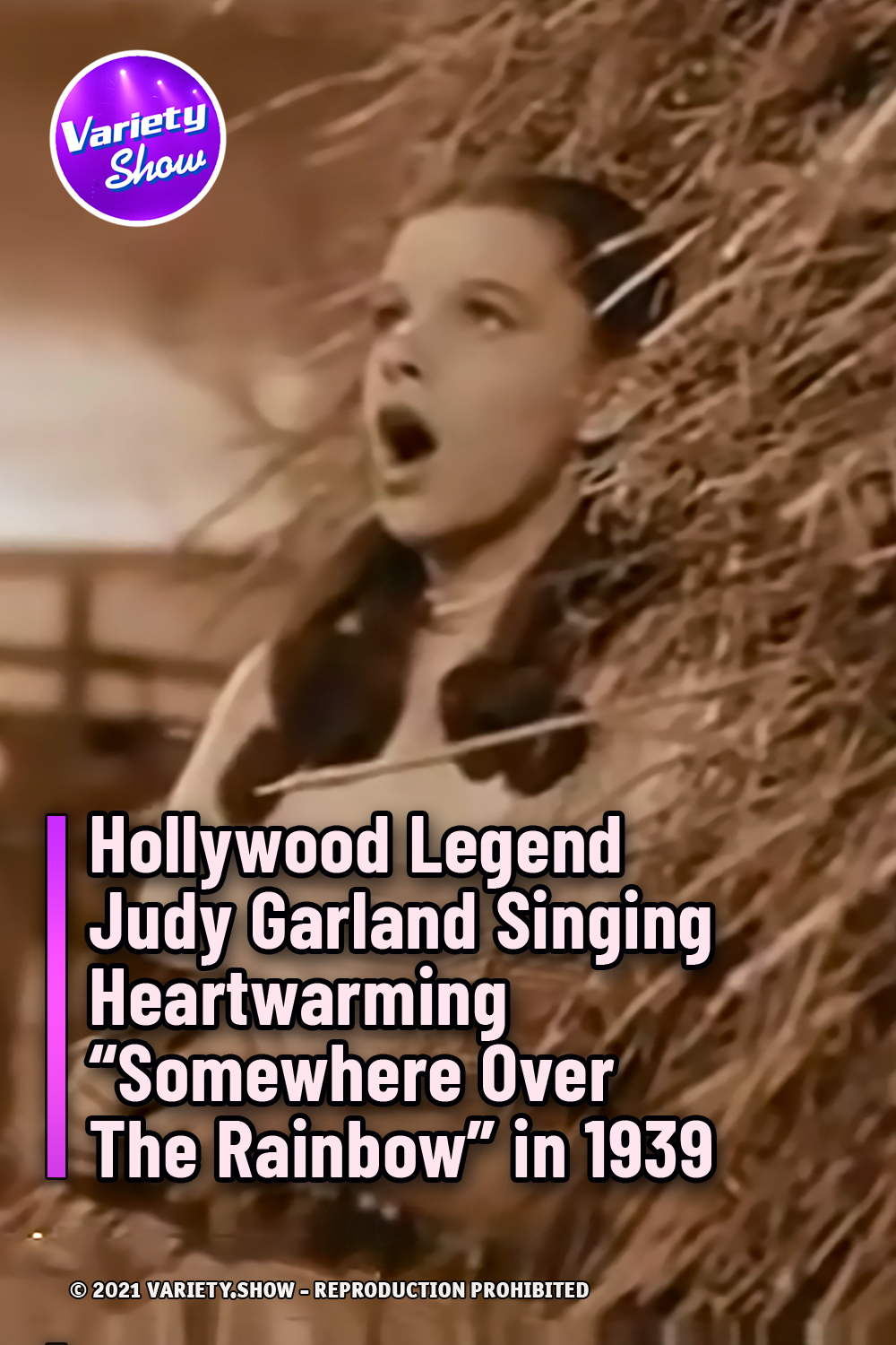 Hollywood Legend Judy Garland Singing Heartwarming \