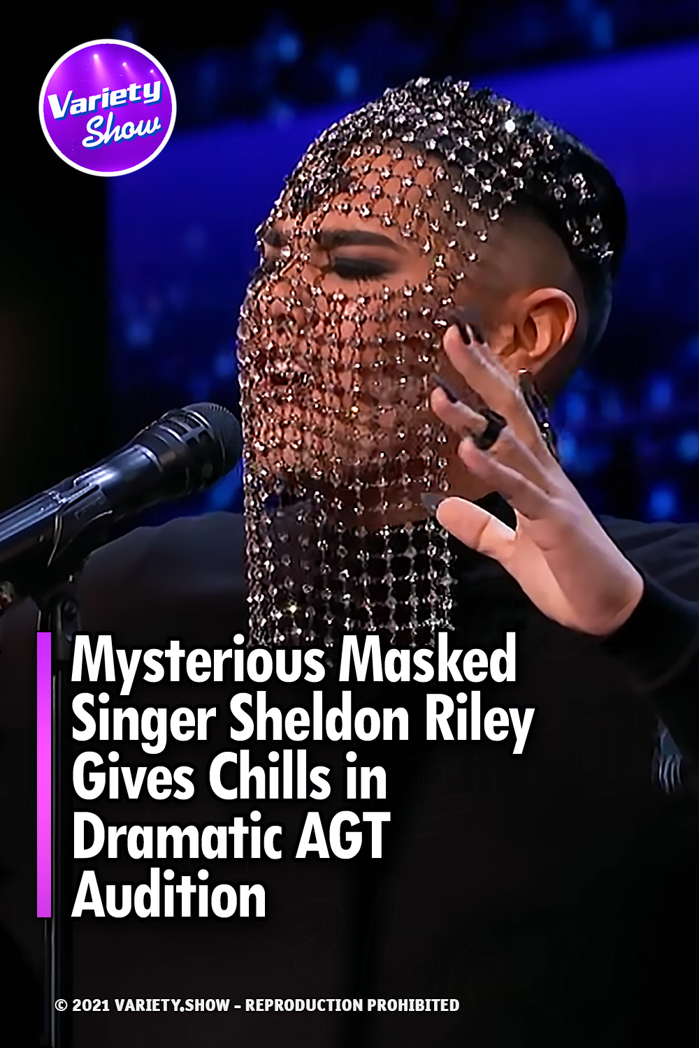 Mysterious Masked Singer Sheldon Riley Gives Chills in Dramatic AGT Audition