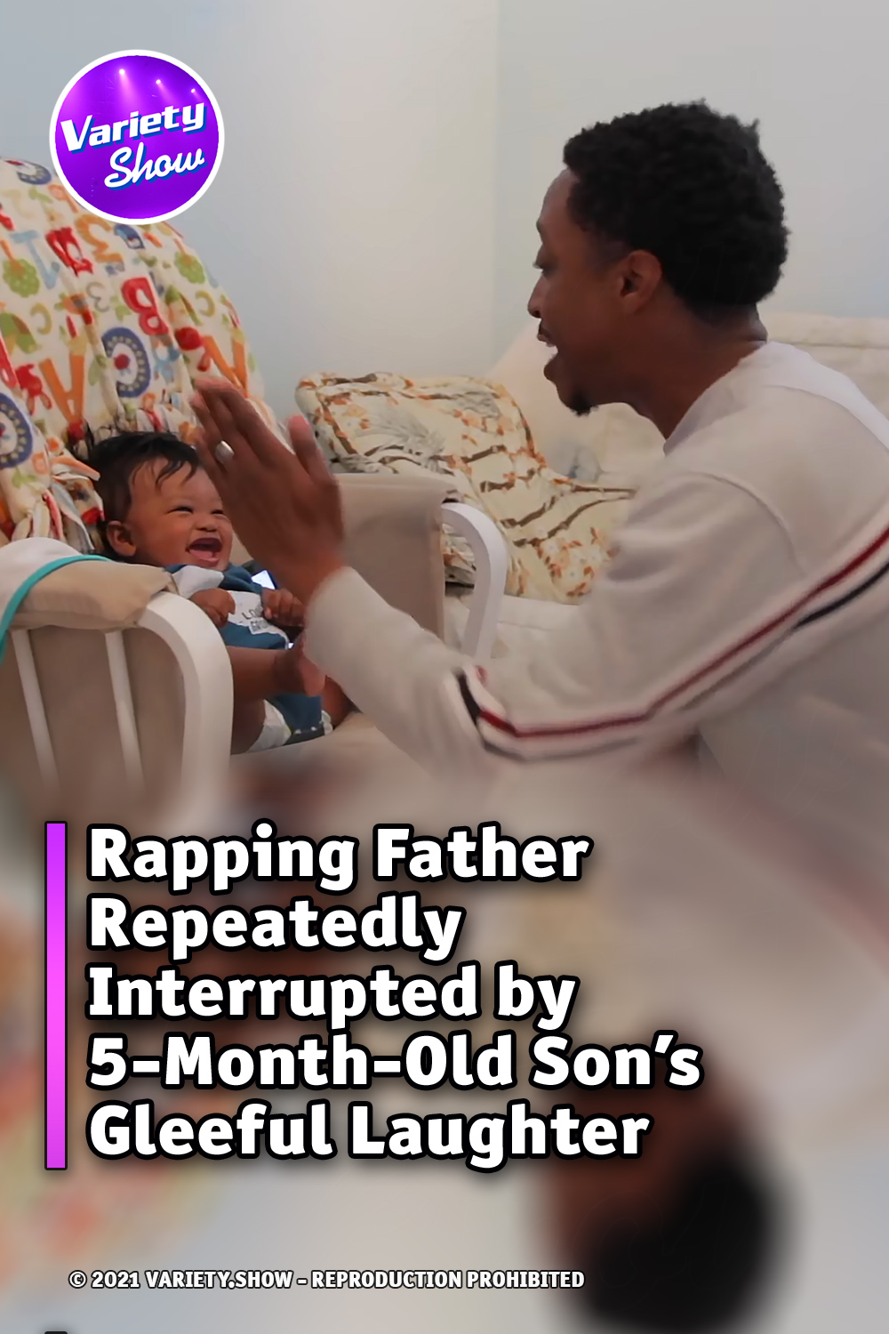 Rapping Father Repeatedly Interrupted by 5-Month-Old Son’s Gleeful Laughter