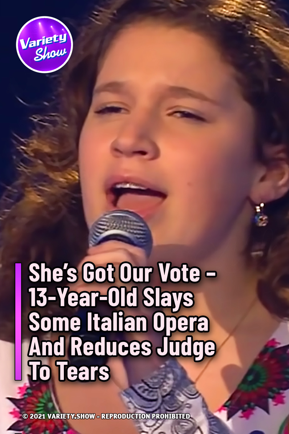 She’s Got Our Vote - 13-Year-Old Slays Some Italian Opera And Reduces Judge To Tears