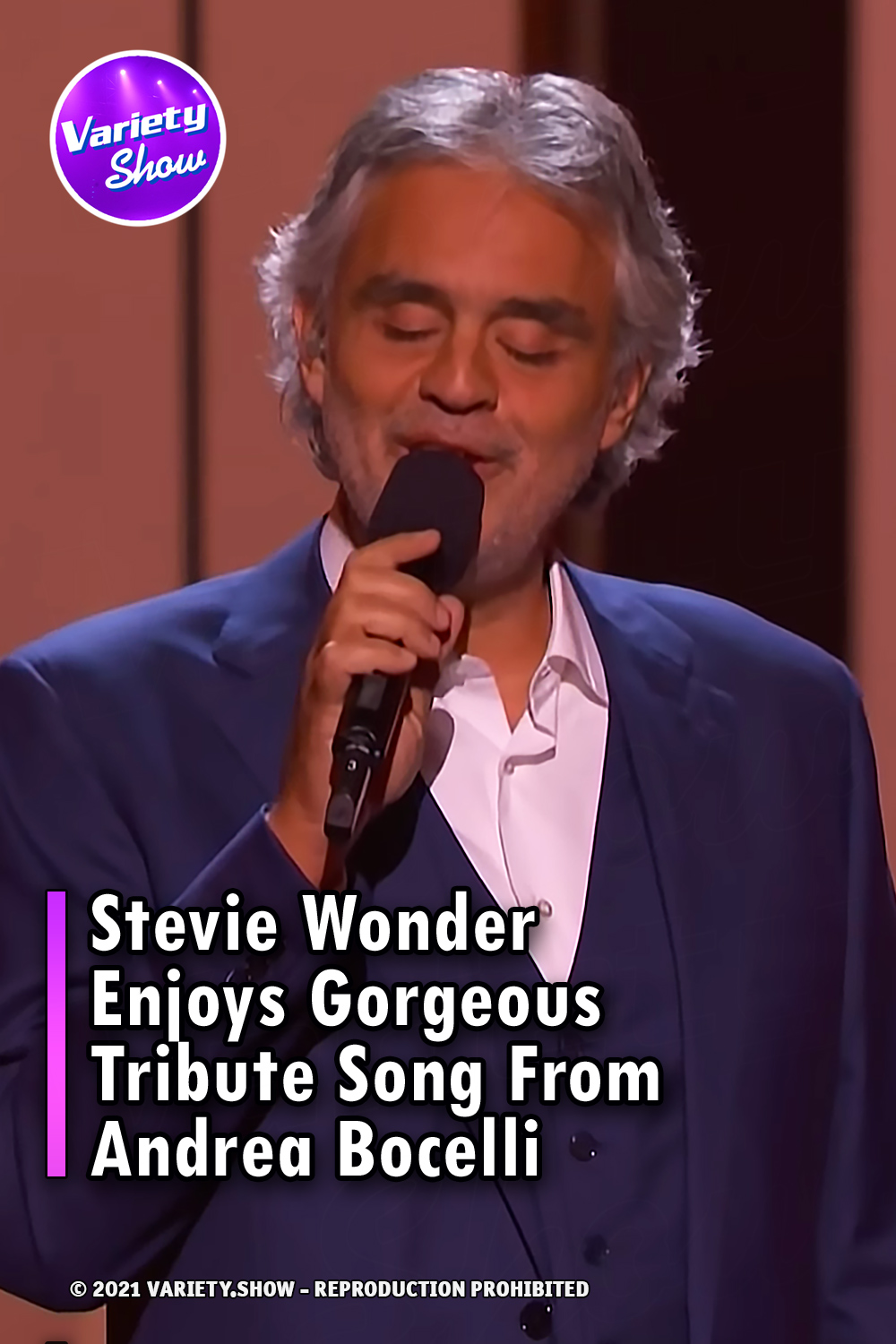 Stevie Wonder Enjoys Gorgeous Tribute Song From Andrea Bocelli