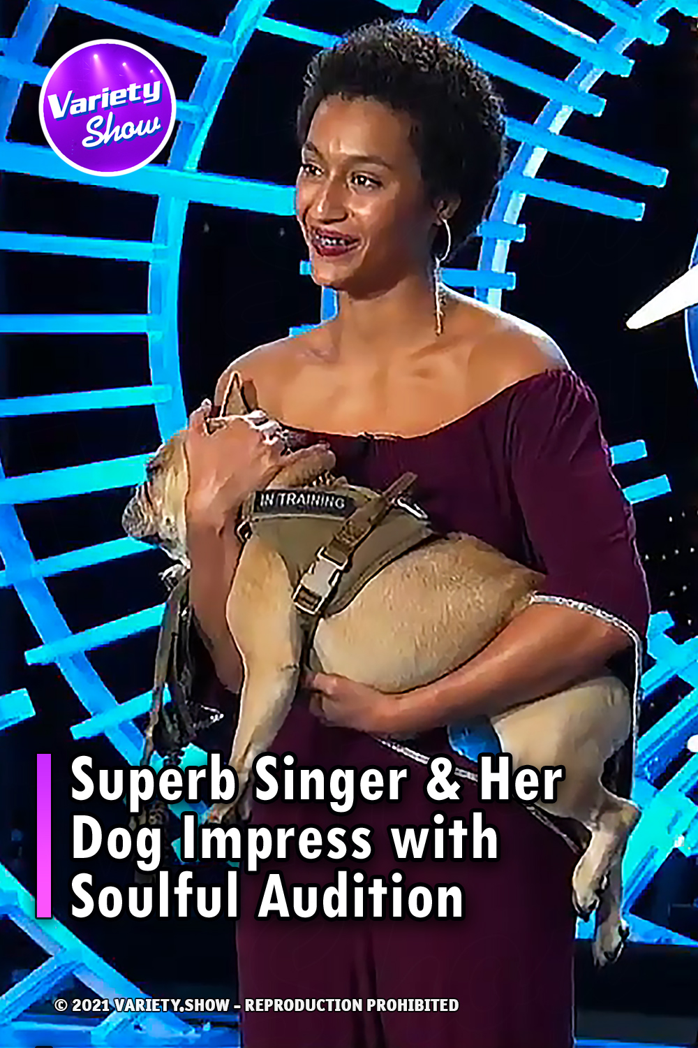 Superb Singer & Her Dog Impress with Soulful Audition