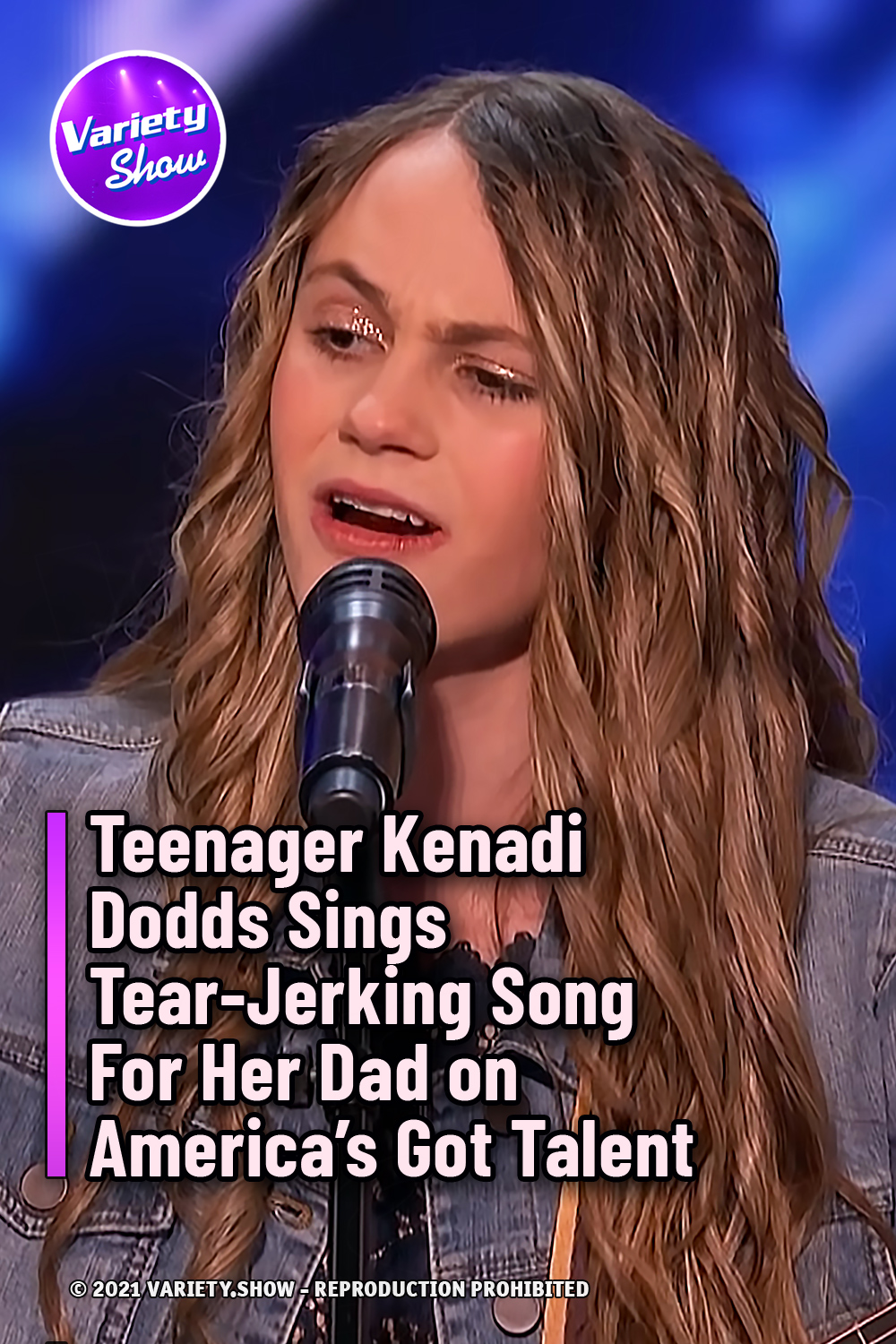 Teenager Kenadi Dodds Sings Tear-Jerking Song For Her Dad on America\'s Got Talent