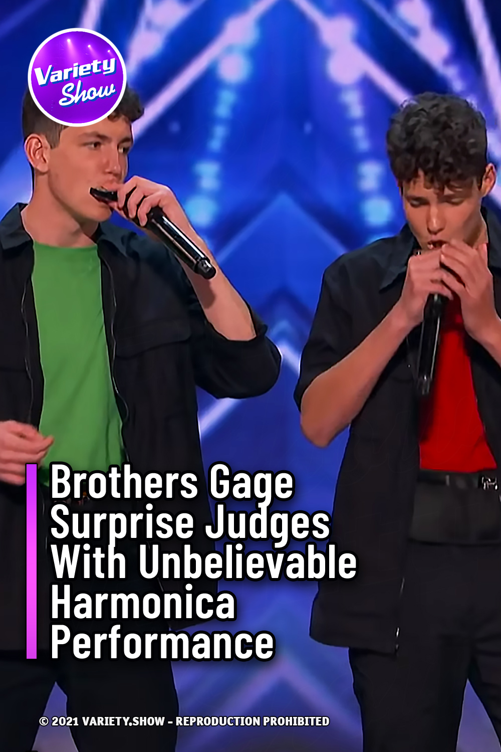 Brothers Gage Surprise Judges With Unbelievable Harmonica Performance