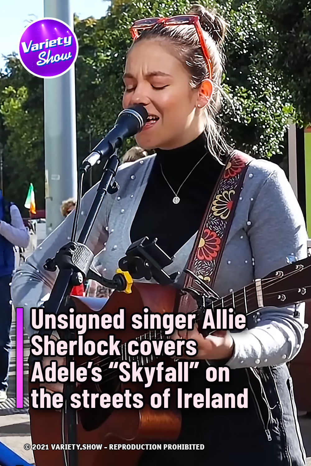 Unsigned singer Allie Sherlock covers Adele’s “Skyfall” on the streets of Ireland