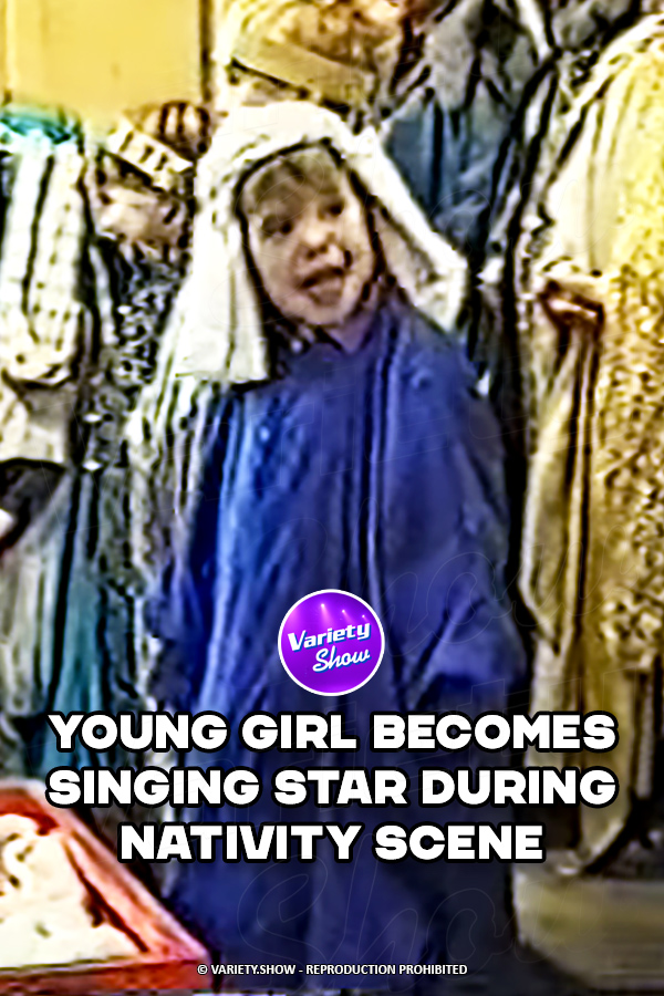 Young girl becomes singing star during Nativity scene