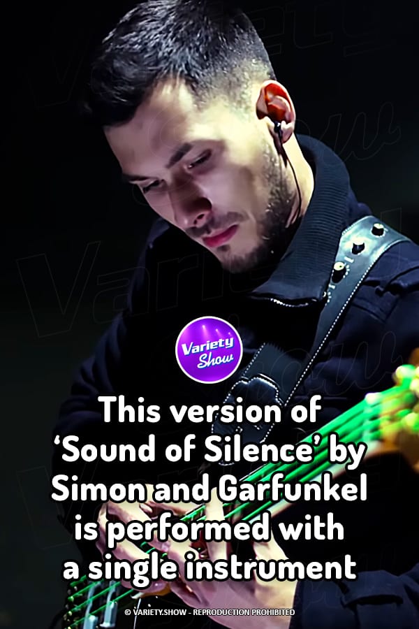 This version of ‘Sound of Silence’ by Simon and Garfunkel is performed with a single instrument