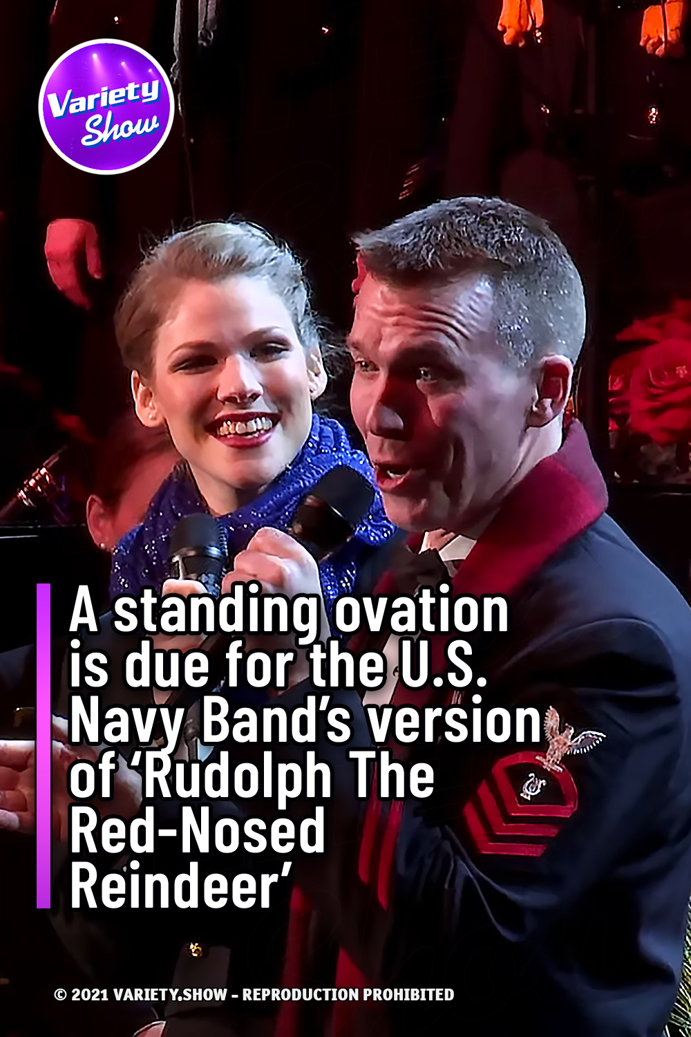 A standing ovation is due for the U.S. Navy Band’s version of ‘Rudolph The Red-Nosed Reindeer’