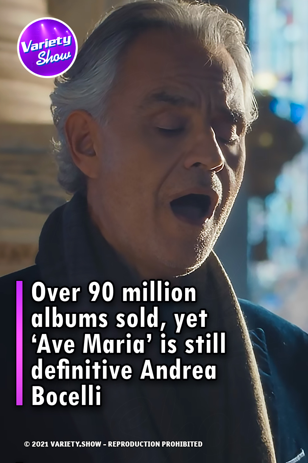 Over 90 million albums sold, yet ‘Ave Maria’ is still definitive Andrea Bocelli