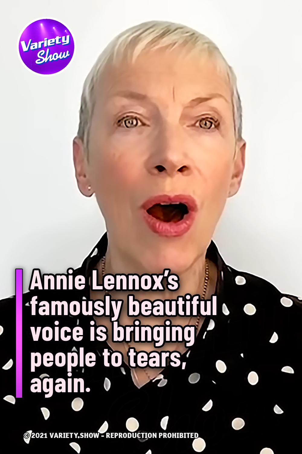 Annie Lennox\'s famously beautiful voice is bringing people to tears, again.