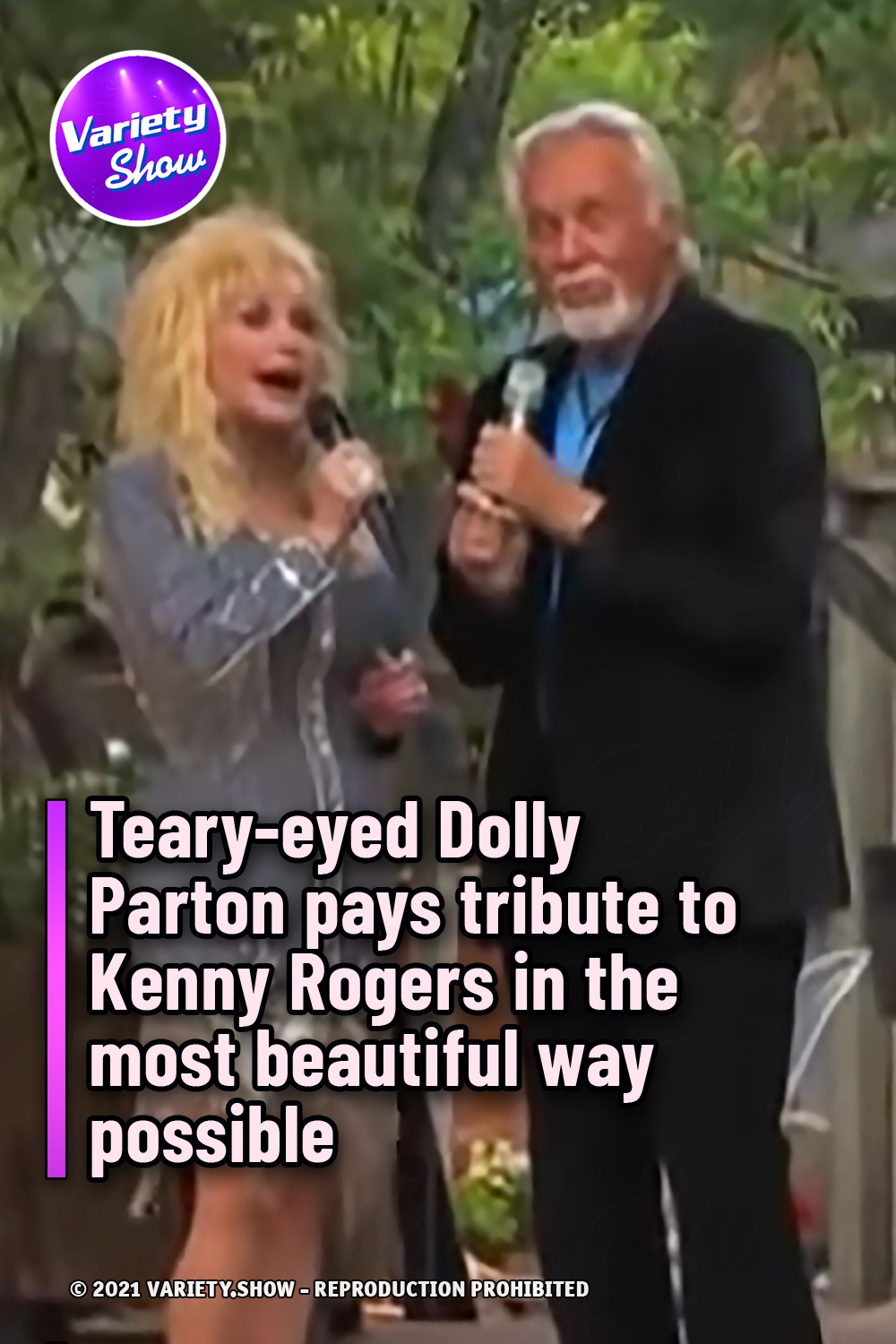 Teary-eyed Dolly Parton pays tribute to Kenny Rogers in the most beautiful way possible