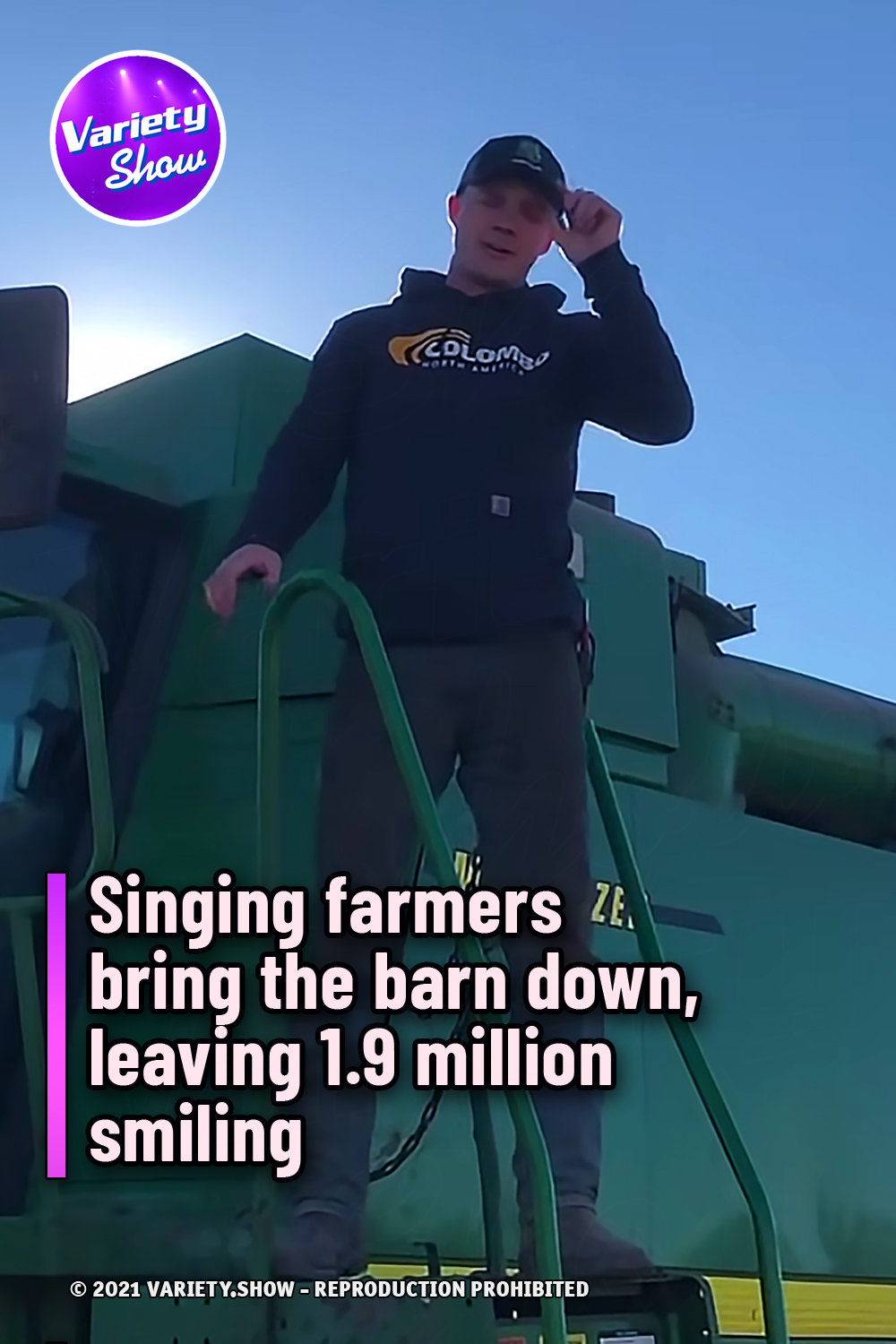 Singing farmers bring the barn down, leaving 1.9 million smiling