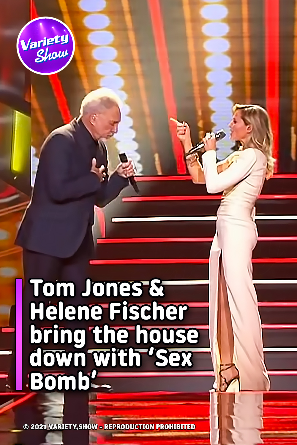 Tom Jones & Helene Fischer bring the house down with ‘Sex Bomb’
