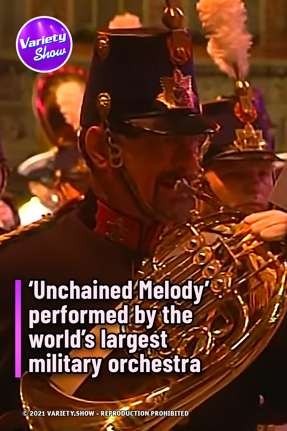 ‘Unchained Melody’ performed by the world’s largest military orchestra