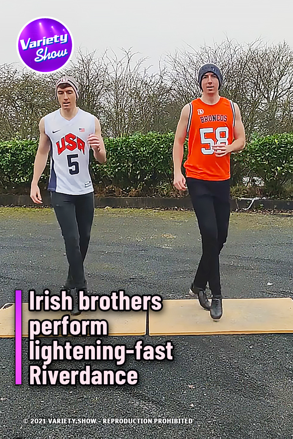 Irish brothers perform lightening-fast Riverdance