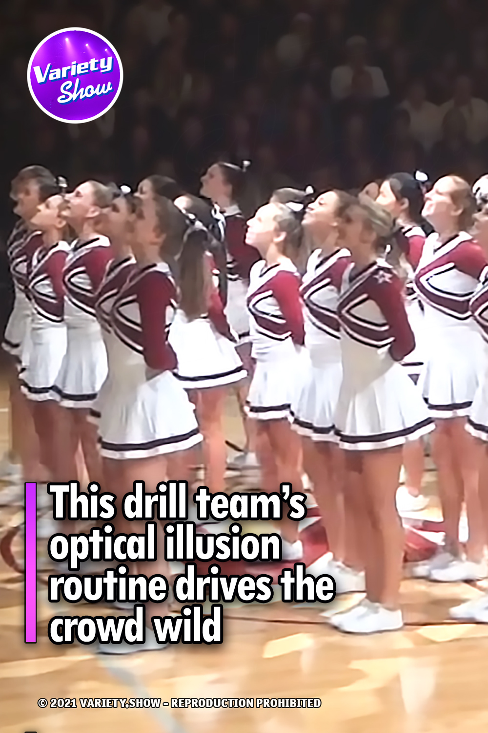 This drill team’s optical illusion routine drives the crowd wild