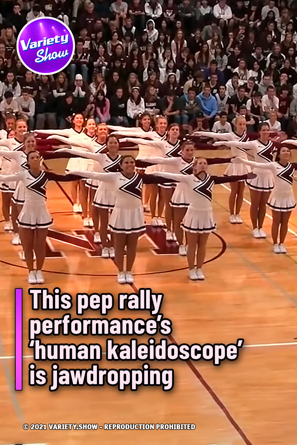 This pep rally performance’s ‘human kaleidoscope’ is jawdropping