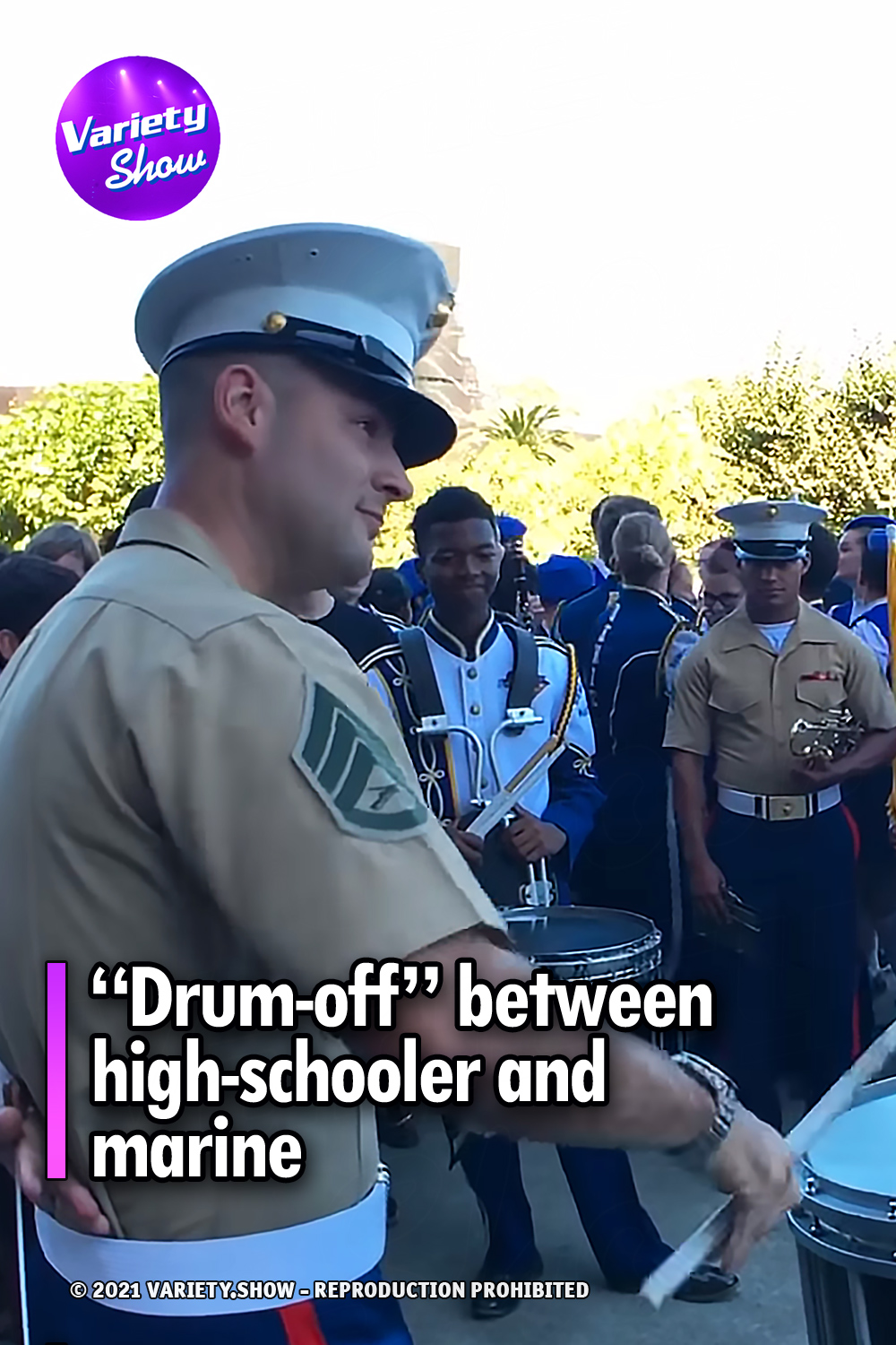 “Drum-off” between high-schooler and marine