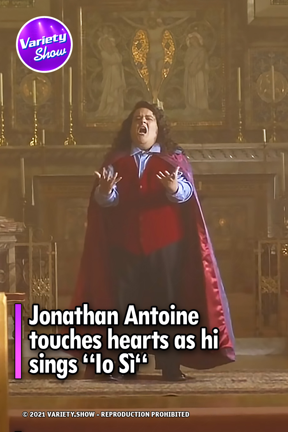 Jonathan Antoine touches hearts as hi sings “Io Sì“