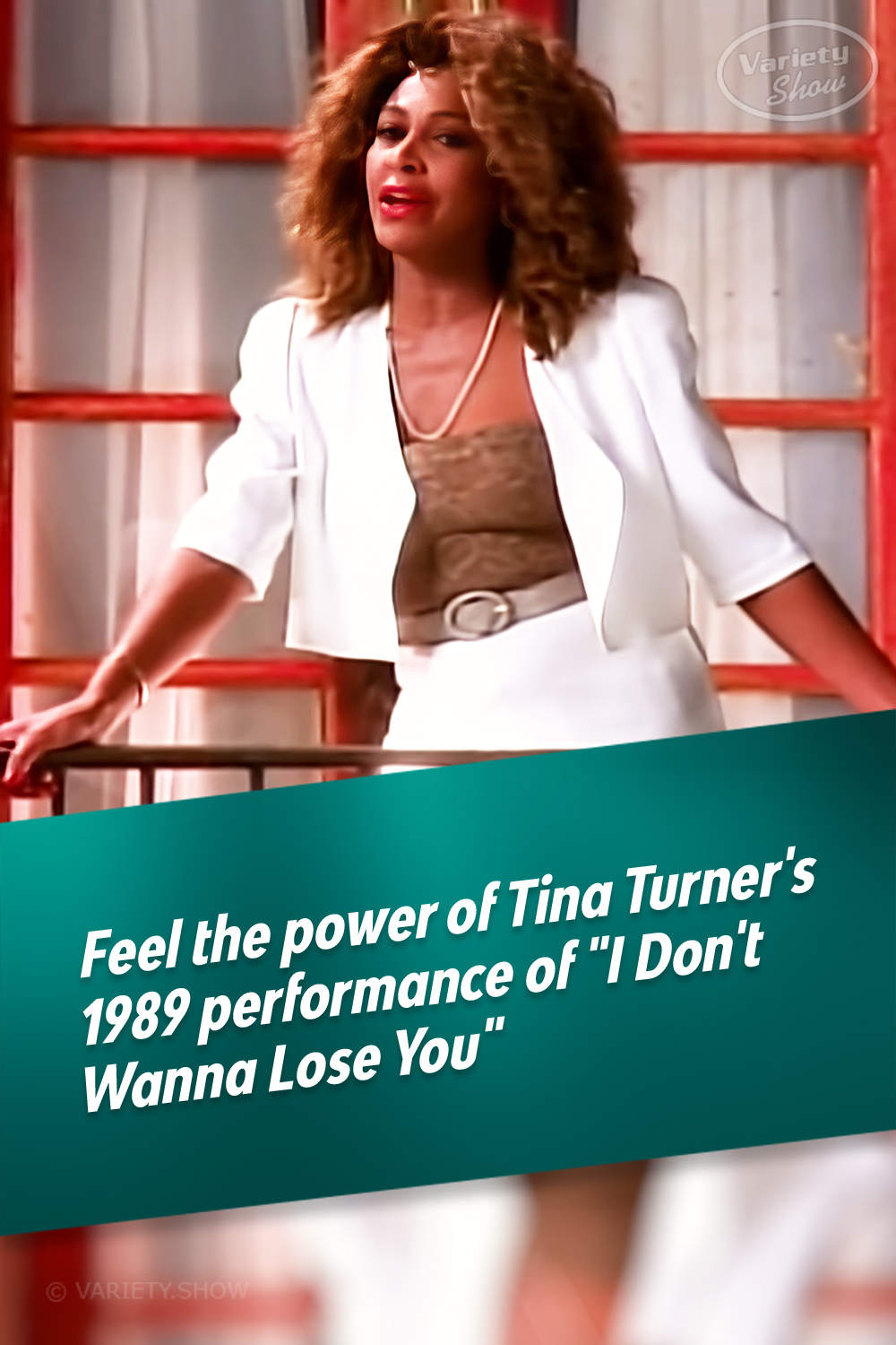Feel the power of Tina Turner\'s 1989 performance of \