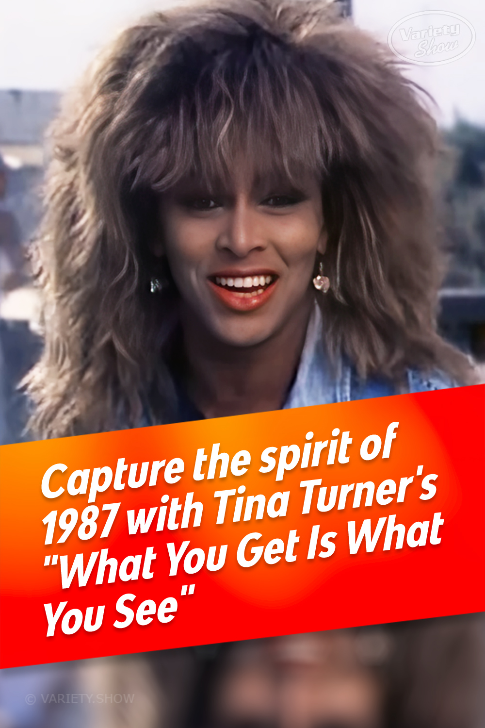 Capture the spirit of 1987 with Tina Turner\'s \