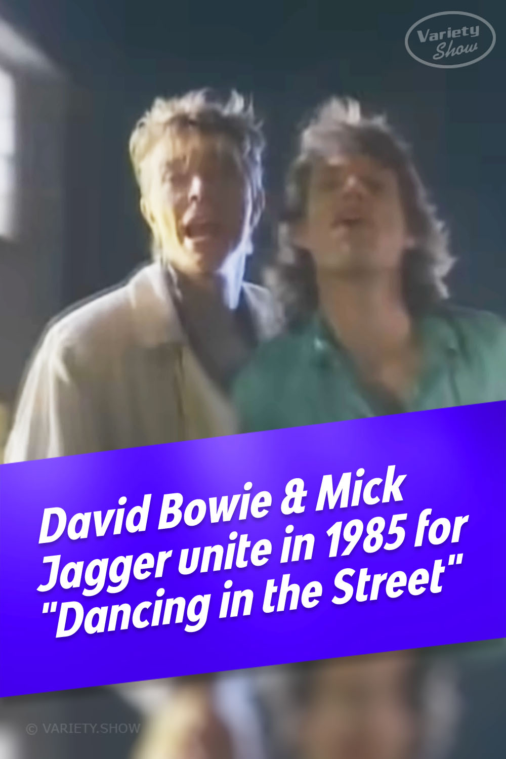 David Bowie & Mick Jagger unite in 1985 for \